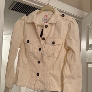 Kut from the Kloth Women's Ivory Utility Jacket